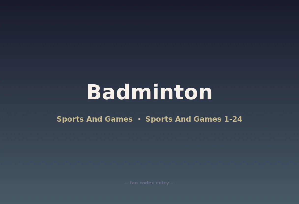 Badminton