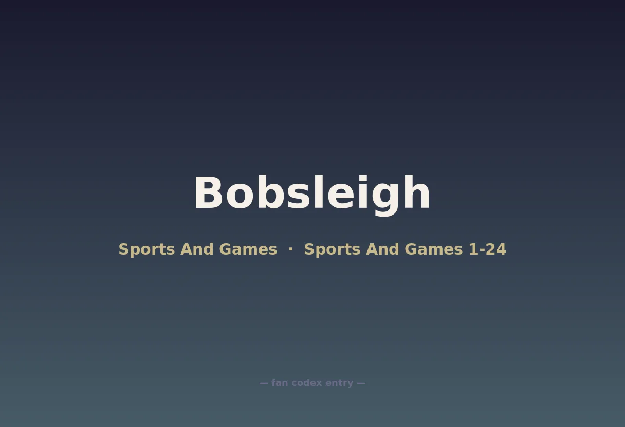 Bobsleigh