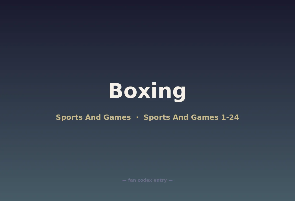 Boxing