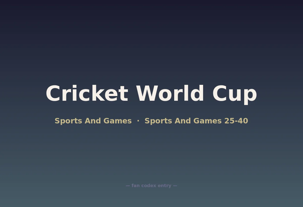Cricket World Cup