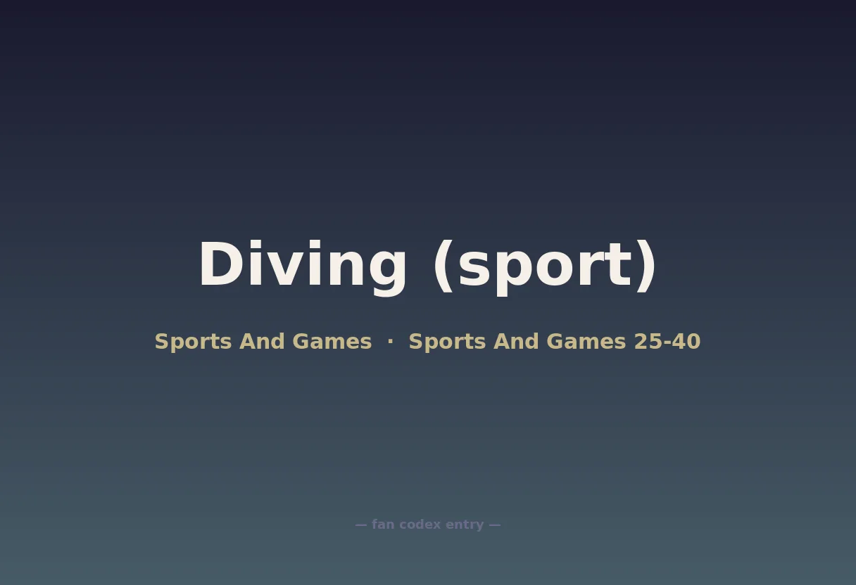 Diving (sport)