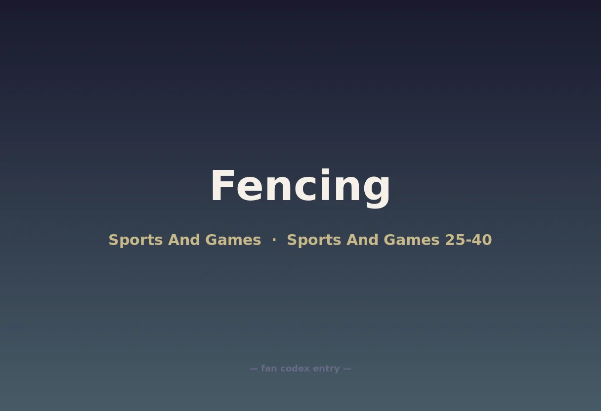 Fencing