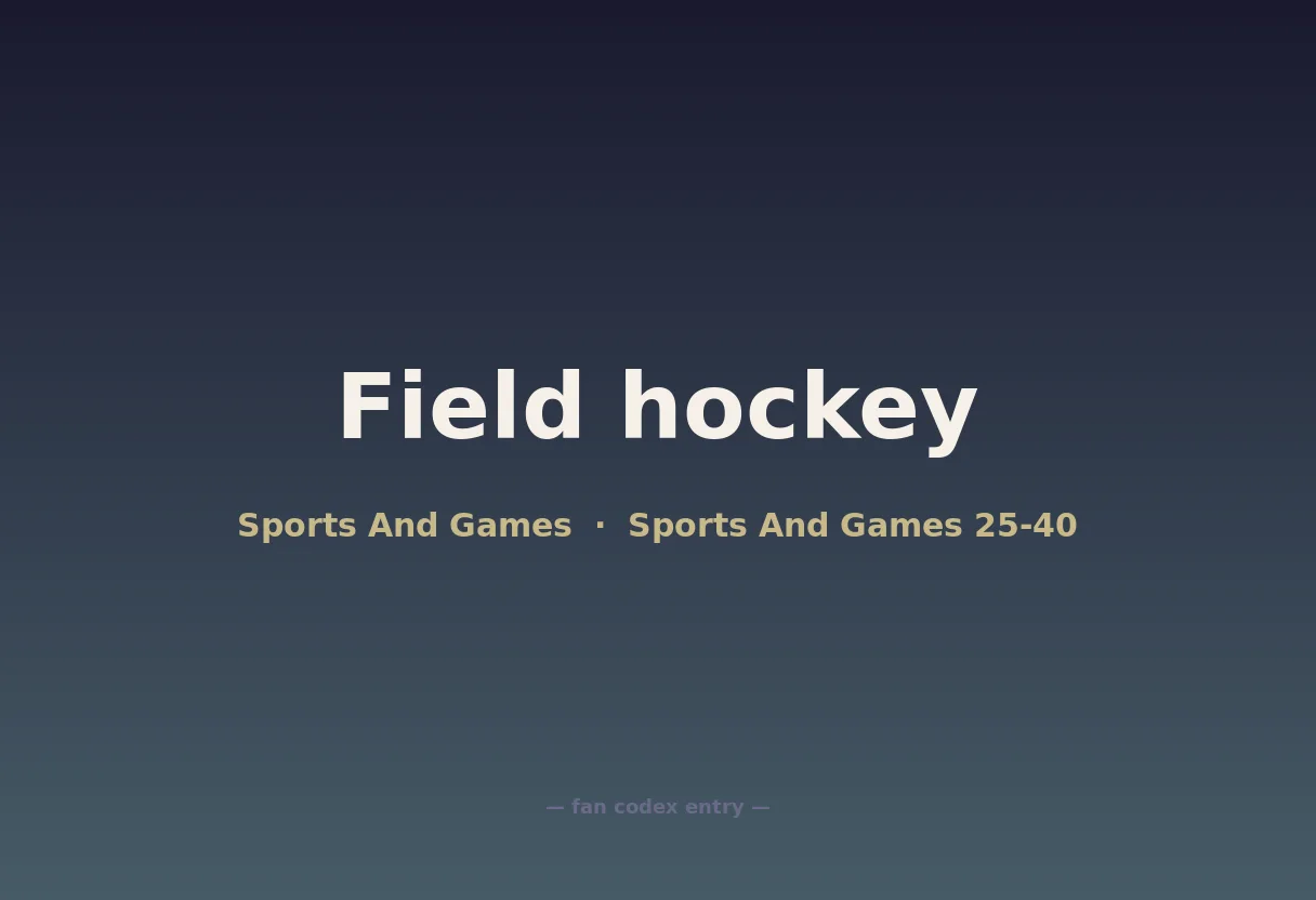 Field hockey