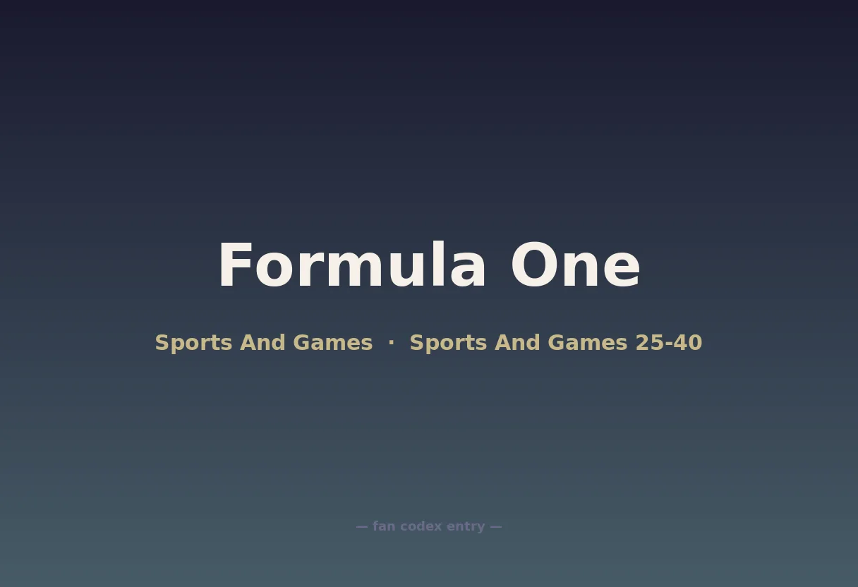 Formula One